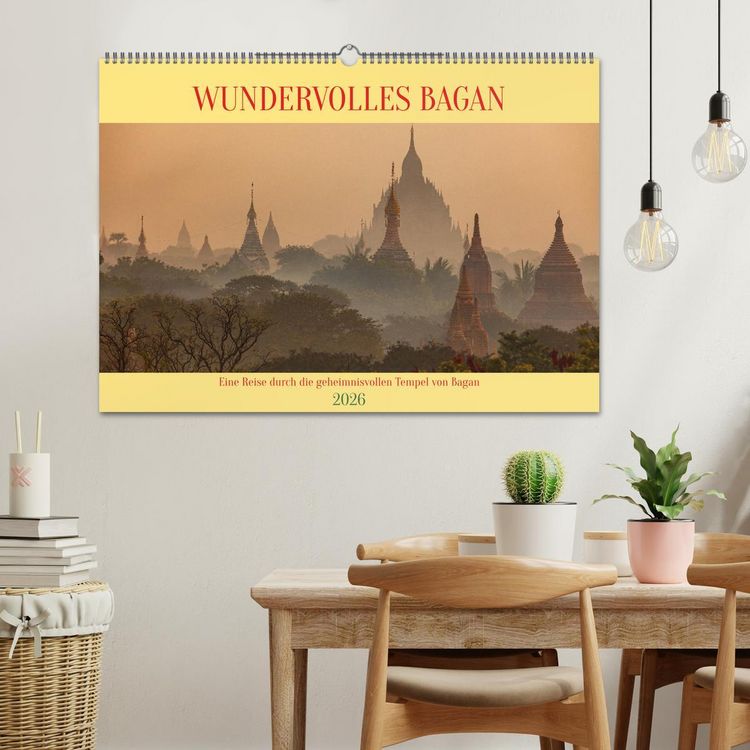 Produktbild: WUNDERVOLLES BAGAN (Wandkalender 2026 DIN A2 quer), CALVENDO Monatskalender