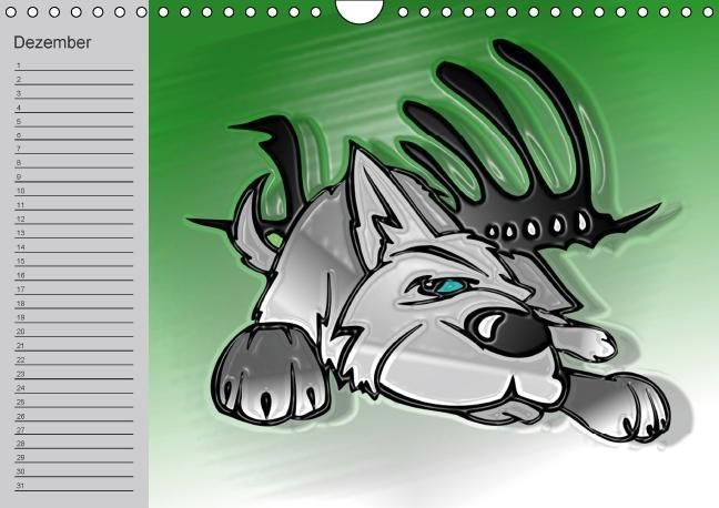 Produktbild: Hunde-Geburtstagskalender / Witziger Cartoon-Kalender (Wandkalender immerw&auml;hrend DIN A4 quer)