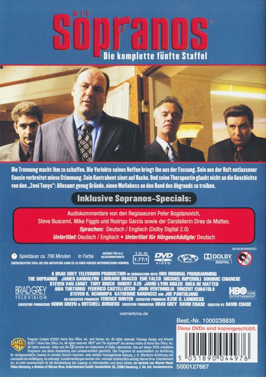 Produktbild: Die Sopranos - Staffel 5 [4 DVDs]