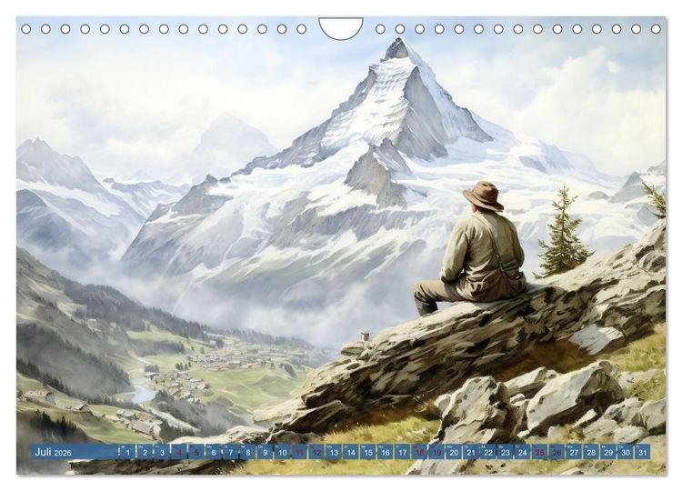 Produktbild: Die Magie der Bergwelt (Wandkalender 2026 DIN A4 quer), CALVENDO Monatskalender