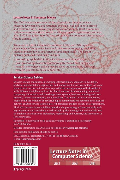 Produktbild: Service-Oriented Computing - ICSOC 2014 Workshops
