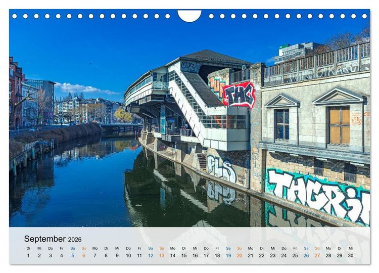 Produktbild: Berliner Wasserwege &ndash; Die Spree und ihre Kan&auml;le (Wandkalender 2026 DIN A4 quer), CALVENDO Monatskalender