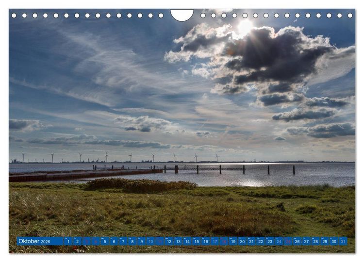 Produktbild: Die Krummh&ouml;rn Gemeinde in Ostfriesland (Wandkalender 2026 DIN A4 quer), CALVENDO Monatskalender