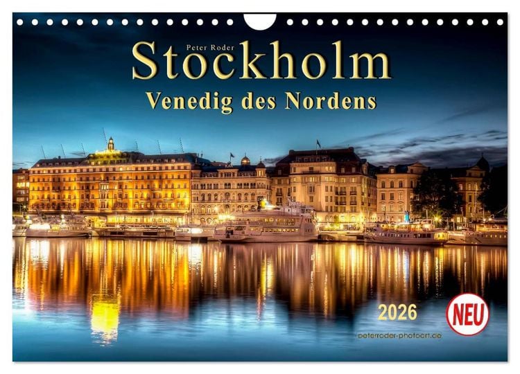 Produktbild: Stockholm - Venedig des Nordens (Wandkalender 2026 DIN A4 quer), CALVENDO Monatskalender