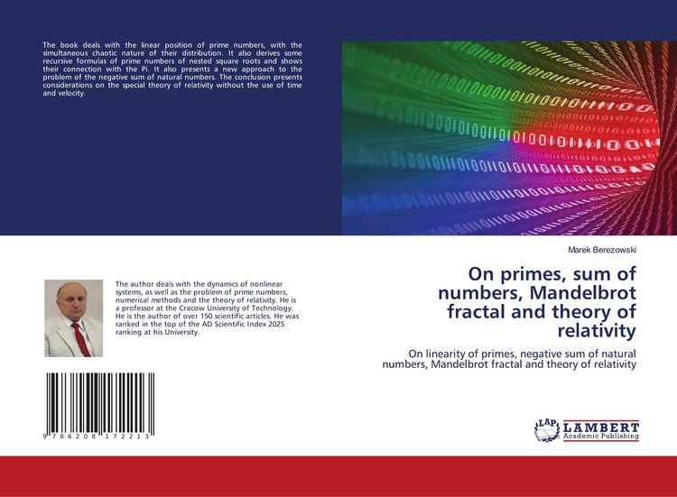 Produktbild: On primes, sum of numbers, Mandelbrot fractal and theory of relativity