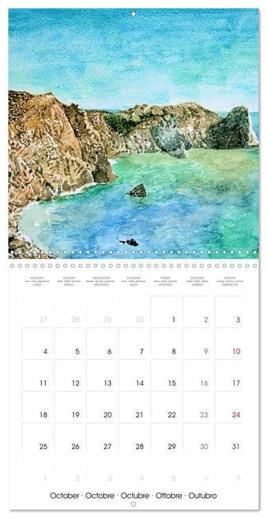 Produktbild: Greek island of Santorini (Wall Calendar 2027 12 &times; 12 Inch) CALVENDO 12 Month Wall Calendar