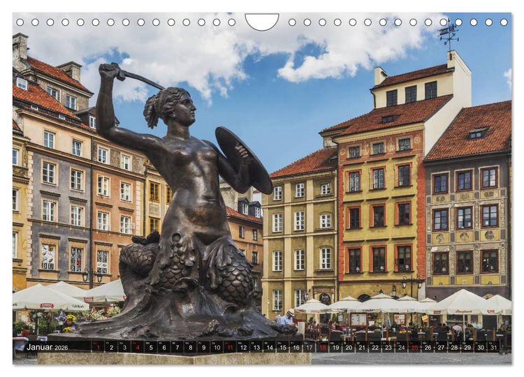 Produktbild: Ein Wochenende in Warschau (Wandkalender 2026 DIN A4 quer), CALVENDO Monatskalender