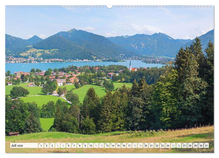 Produktbild: Es is so schee am Tegernsee (hochwertiger Premium Wandkalender 2026 DIN A2 quer), Kunstdruck in Hochglanz