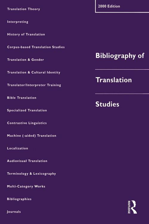 Produktbild: Bibliography of Translation Studies