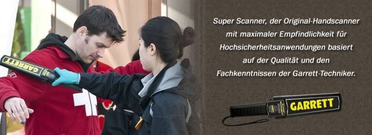 Garrett Super Scanner V Handdetektor digital (LED), akustisch 1165190