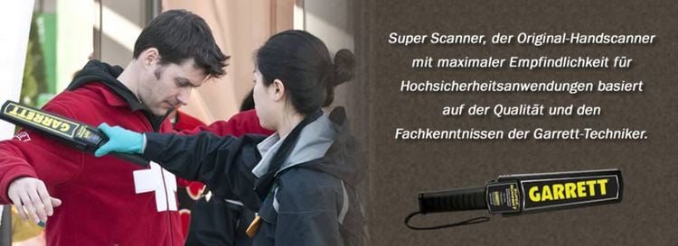 Produktbild: Garrett Super Scanner V Handdetektor Suchtiefe (max.) 23cm digital (LED), akustisch 1165190