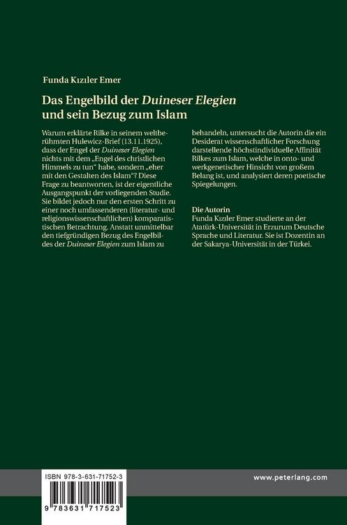 Produktbild: Das Engelbild der &laquo;Duineser Elegien&raquo; und sein Bezug zum Islam