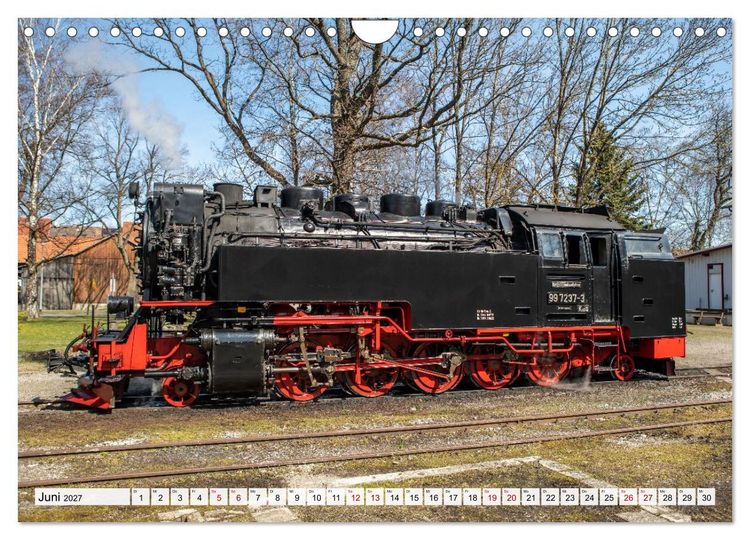 Produktbild: Dampflokomotiven im Harz - Eine Reise in die goldene &Auml;ra der Eisenbahn (Wandkalender 2027 DIN A4 quer), CALVENDO Monatskalender