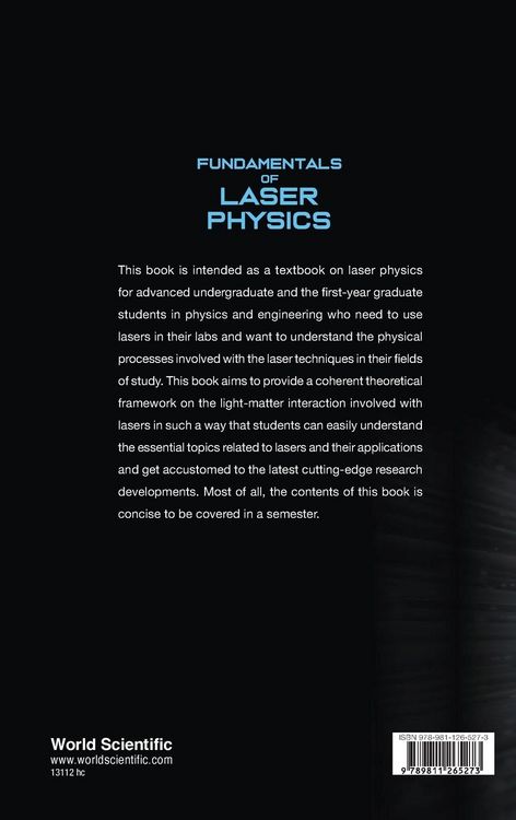 Produktbild: Fundamentals Of Laser Physics