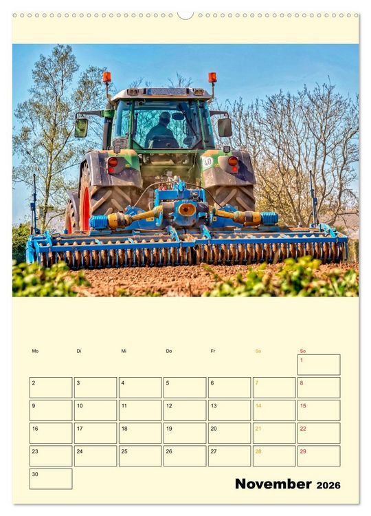 Produktbild: Traktor Giganten (Wandkalender 2026 DIN A2 hoch), CALVENDO Monatskalender