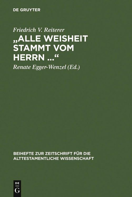 Produktbild: "Alle Weisheit stammt vom Herrn ..."