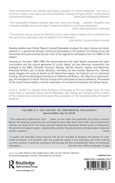 Produktbild: Poststructuralism and Critical Theory's Second Generation