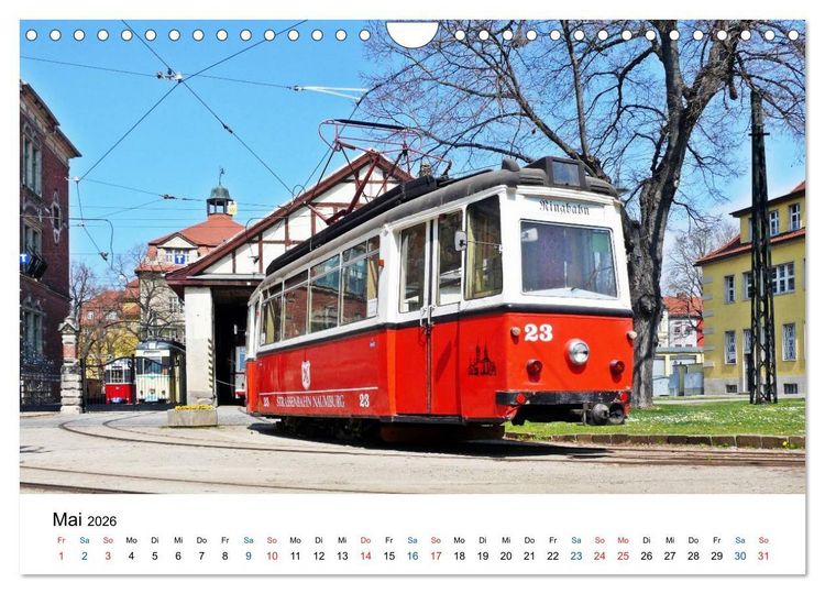 Produktbild: Naumburgs historische Stra&szlig;enbahn (Wandkalender 2026 DIN A4 quer), CALVENDO Monatskalender