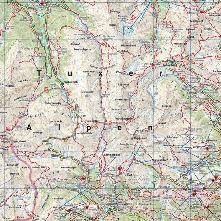 Zillertaler Alpen, Wander-, Rad- und Freizeitkarte 1:50.000, freytag & berndt, WK 152