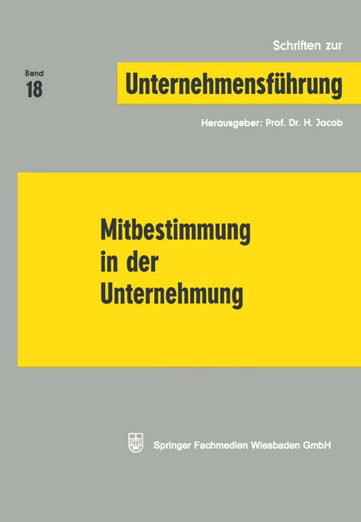 Produktbild: Mitbestimmung in der Unternehmung