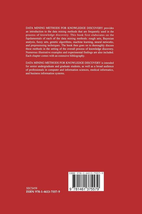 Produktbild: Data Mining Methods for Knowledge Discovery