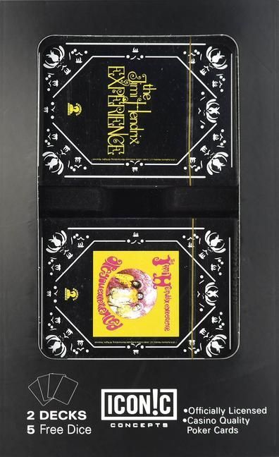 Produktbild: Jimi Hendrix Double Deck Playing Card Set with Dice