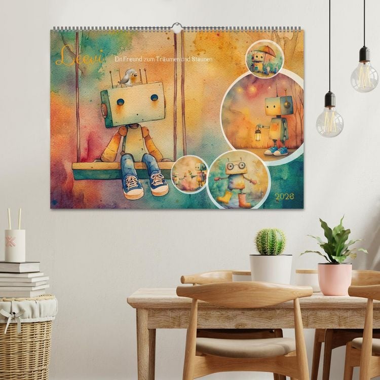 Produktbild: Leevi - Ein Freund zum Tr&auml;umen und Staunen (Wandkalender 2026 DIN A2 quer), CALVENDO Monatskalender