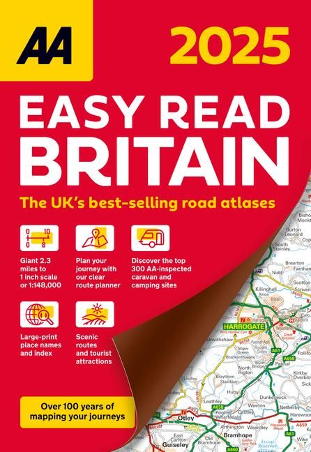 Produktbild: AA Easy Read Britain 2025