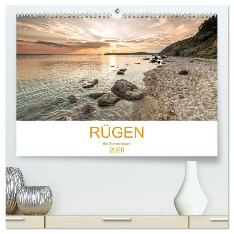 Produktbild: R&uuml;gen ein Sommertraum (hochwertiger Premium Wandkalender 2026 DIN A2 quer), Kunstdruck in Hochglanz
