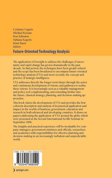 Produktbild: Future-Oriented Technology Analysis