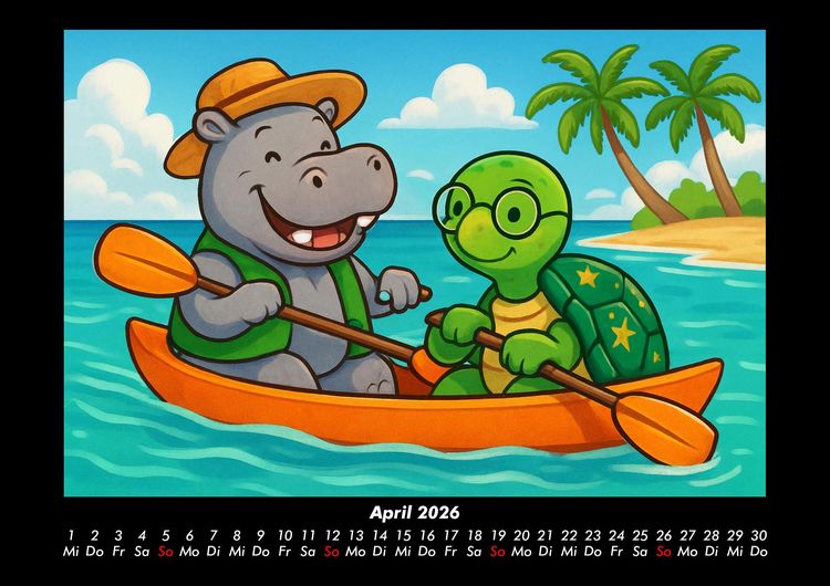 Produktbild: Sash & Taz - Abenteuer in Mexiko 2026 Fotokalender DIN A3