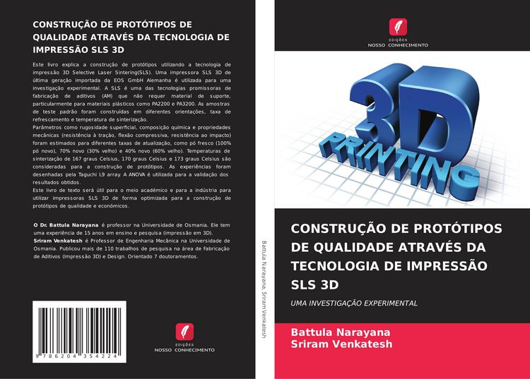 Produktbild: Constru&ccedil;&atilde;o De Prot&oacute;tipos De Qualidade Atrav&eacute;s Da Tecnologia De Impress&atilde;o Sls 3d