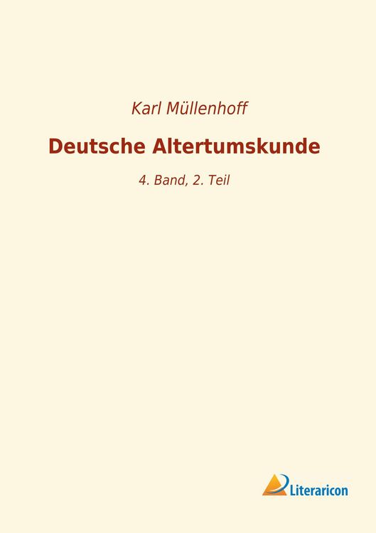 Produktbild: Deutsche Altertumskunde