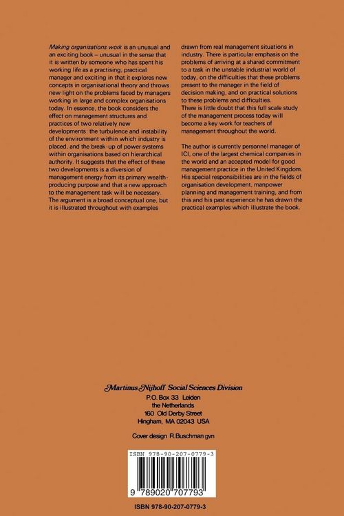 Produktbild: Making organisations work