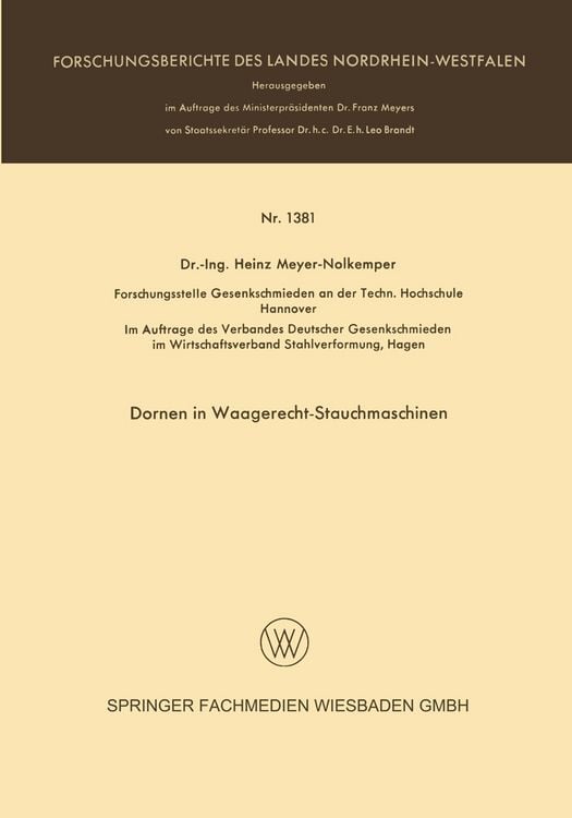 Produktbild: Dornen in Waagerecht-Stauchmaschinen