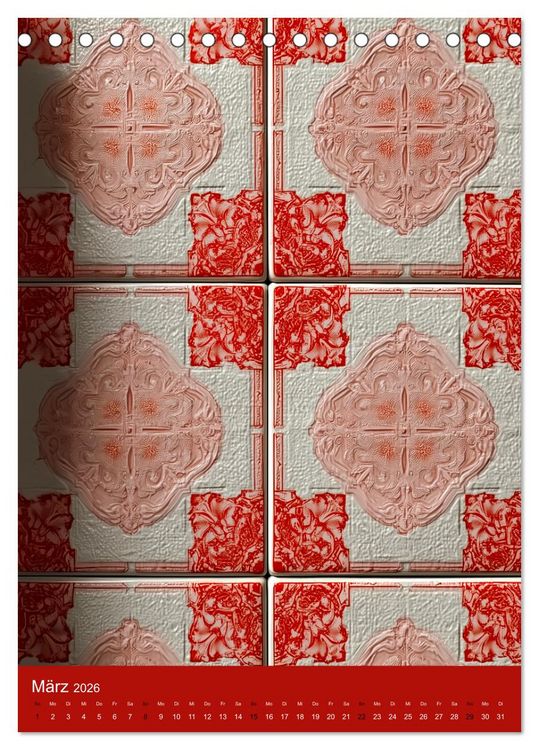 Produktbild: Portugiesischer Fliesen - Azulejos f&uuml;r Fliesenleger, Kunst- und Portugal-Liebhaber (Tischkalender 2026 DIN A5 hoch), CALVENDO Monatskalender