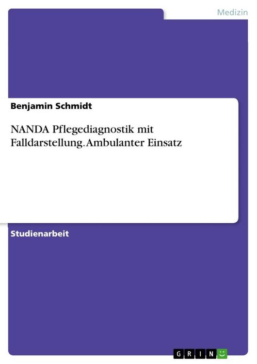Produktbild: NANDA Pflegediagnostik mit Falldarstellung. Ambulanter Einsatz