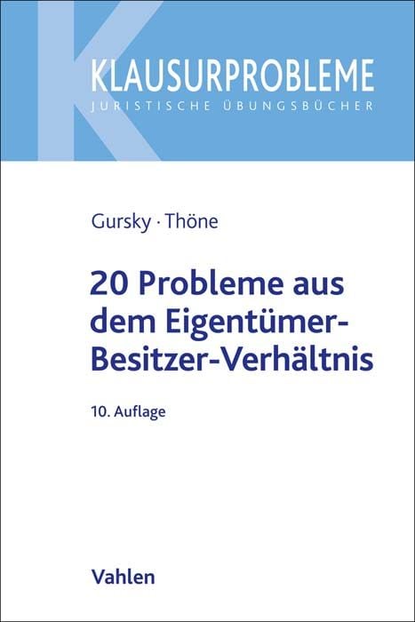 Produktbild: Klausurprobleme / 20 Probleme aus dem Eigentümer-Besitzer-Verhältnis
