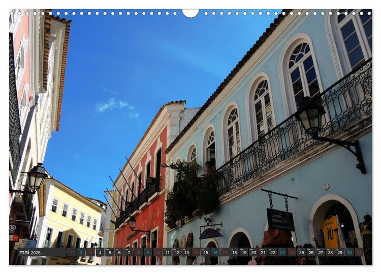 Produktbild: Salvador de Bahia &ndash; Br&eacute;sil (Calendrier mural 2026 DIN A3 vertical), CALVENDO calendrier mensuel