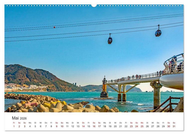 Produktbild: Busan - Hafenstadt in S&uuml;dkorea (Wandkalender 2026 DIN A2 quer), CALVENDO Monatskalender