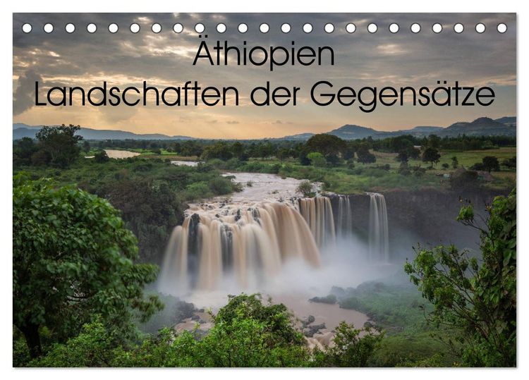 Produktbild: &Auml;thiopien Landschaften der Gegens&auml;tze (Tischkalender 2026 DIN A5 quer), CALVENDO Monatskalender