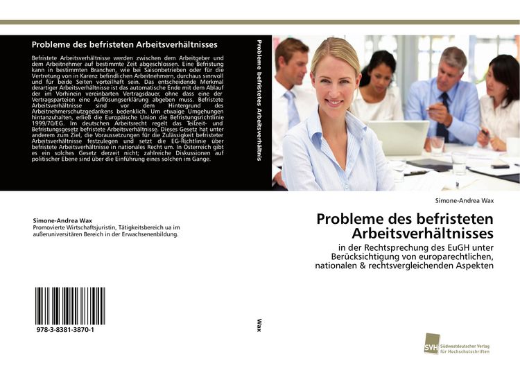 Produktbild: Probleme des befristeten Arbeitsverh&auml;ltnisses