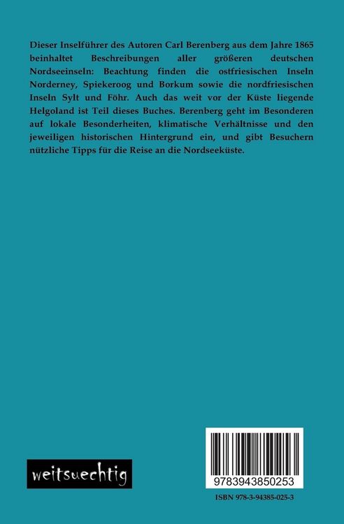 Produktbild: Die Nordseeinseln an der deutschen K&uuml;ste nebst ihren See-Badeanstalten
