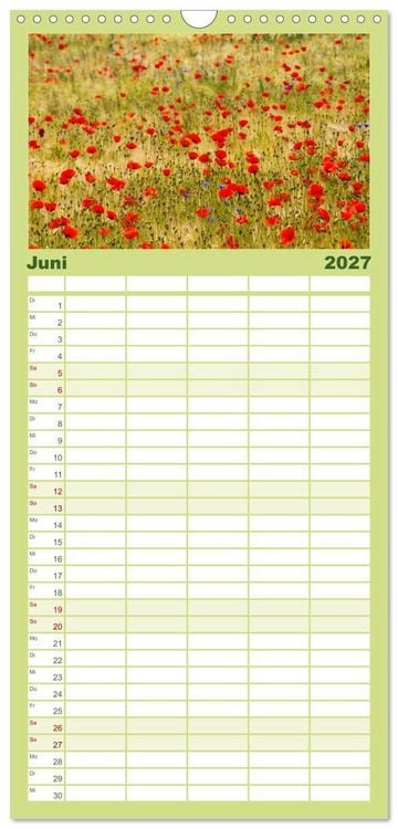Produktbild: Familienplaner 2027 - Die Insel Usedom in Bildern mit 5 Spalten (Wandkalender, 21 x 45 cm) CALVENDO