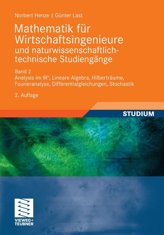 Produktbild: Mathematik f&uuml;r Wirtschaftsingenieure und naturwissenschaftlich-technische Studieng?e