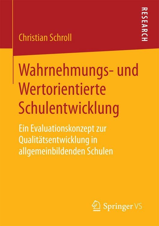 Produktbild: Wahrnehmungs- und Wertorientierte Schulentwicklung