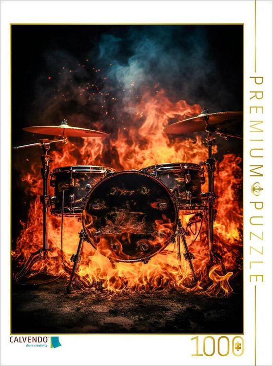 Produktbild: CALVENDO Puzzle Ein Motiv aus dem Kalender Musik on Fire | 1000 Teile Lege-Gr&ouml;&szlig;e 64x48cm Foto-Puzzle f&uuml;r gl&uuml;ckliche Stunden