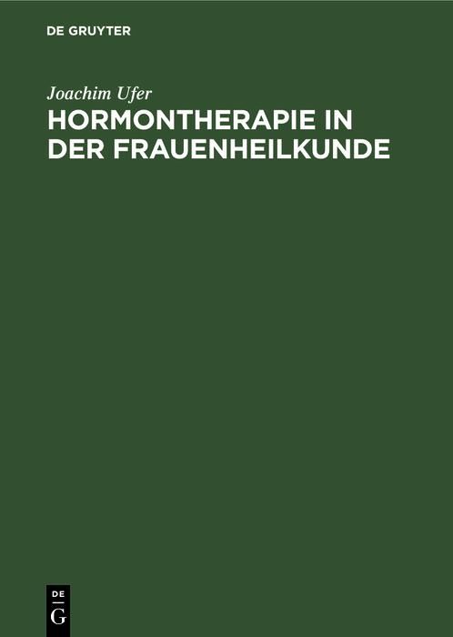 Produktbild: Hormontherapie in der Frauenheilkunde