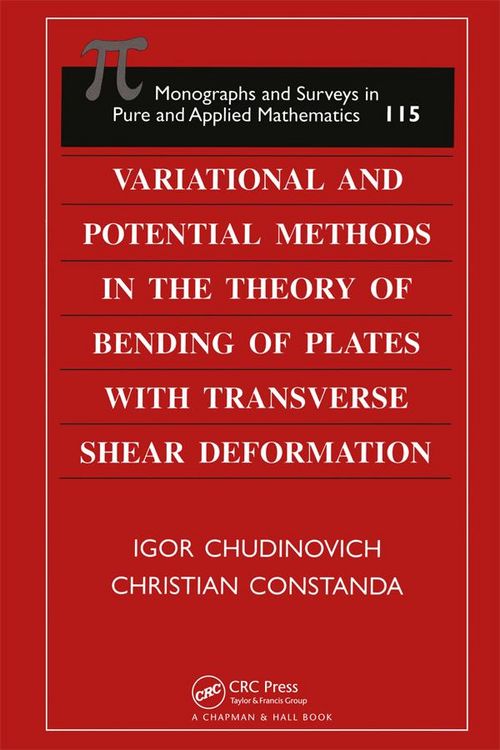 Produktbild: Variational and Potential Methods in the Theory of Bending of Plates with Transverse Shear Deformation