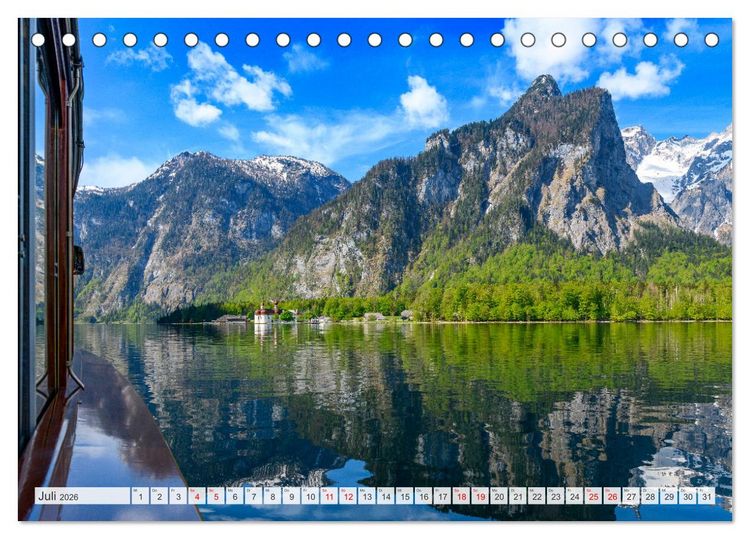 Produktbild: Urlaub im Berchtesgadener Land (Tischkalender 2026 DIN A5 quer), CALVENDO Monatskalender